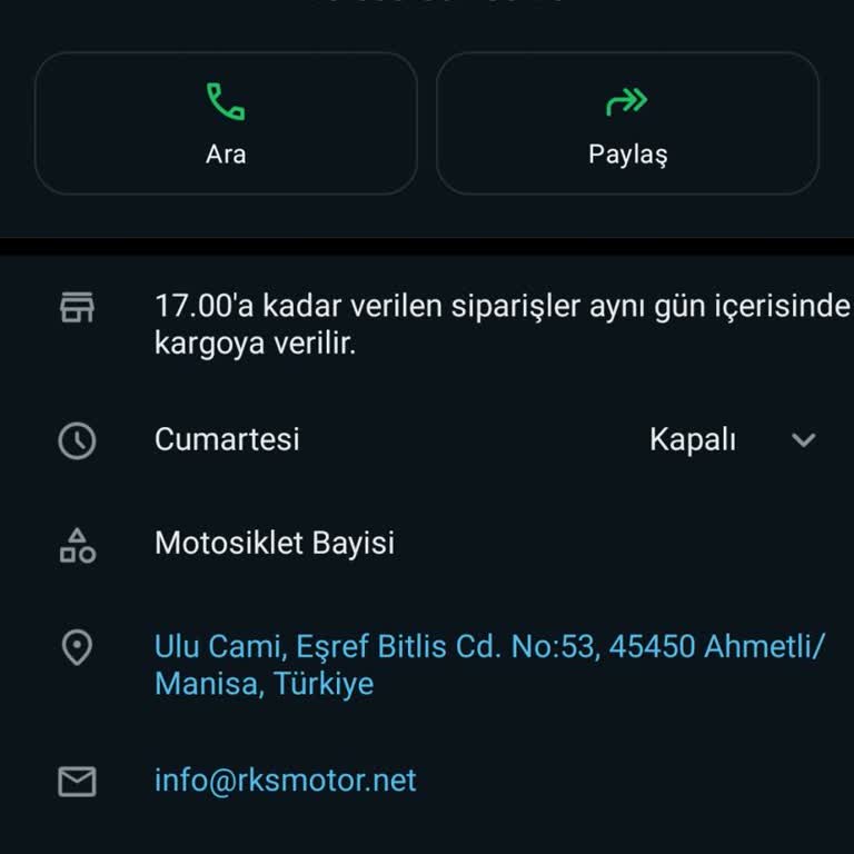 Sofuoğlu Motor Motor Yedek Parça Siparişimde İletişim Sorunu