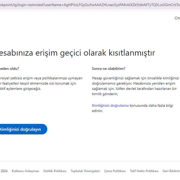 Linkedin Kimlik Doğrulama Sorunu