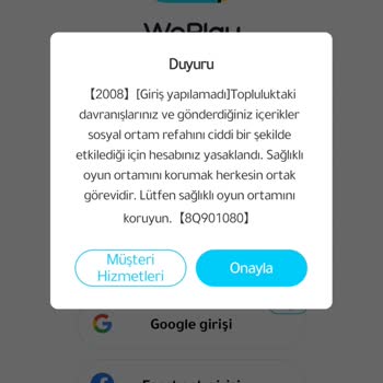 Weplay Cihaz Banı Ve Hesap Girişi Üst Sınıra Ulaştı Hatası