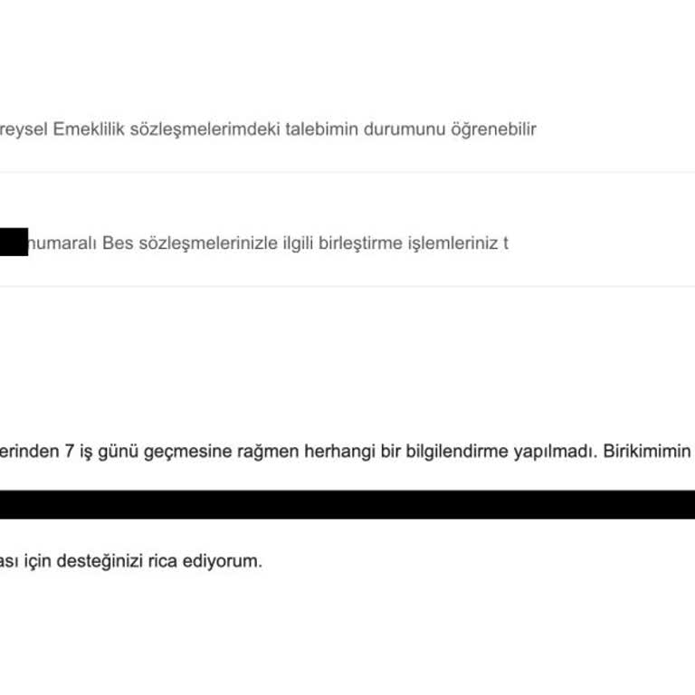 HDI Fiba Emeklilik BES Emeklilik Sürecini Tamamlamıyor