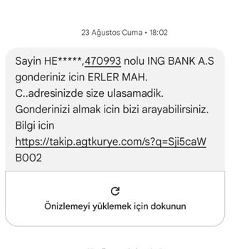 AGT Kurye Ve İngbank Sorunu