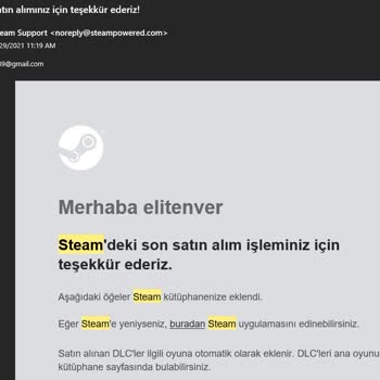 Steam Hesabım Çalındı, E-posta Adresim Değiştirildi.