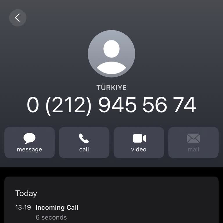 0212 945 56 74 0 (212) 945 56 74 Şüpheli Arama