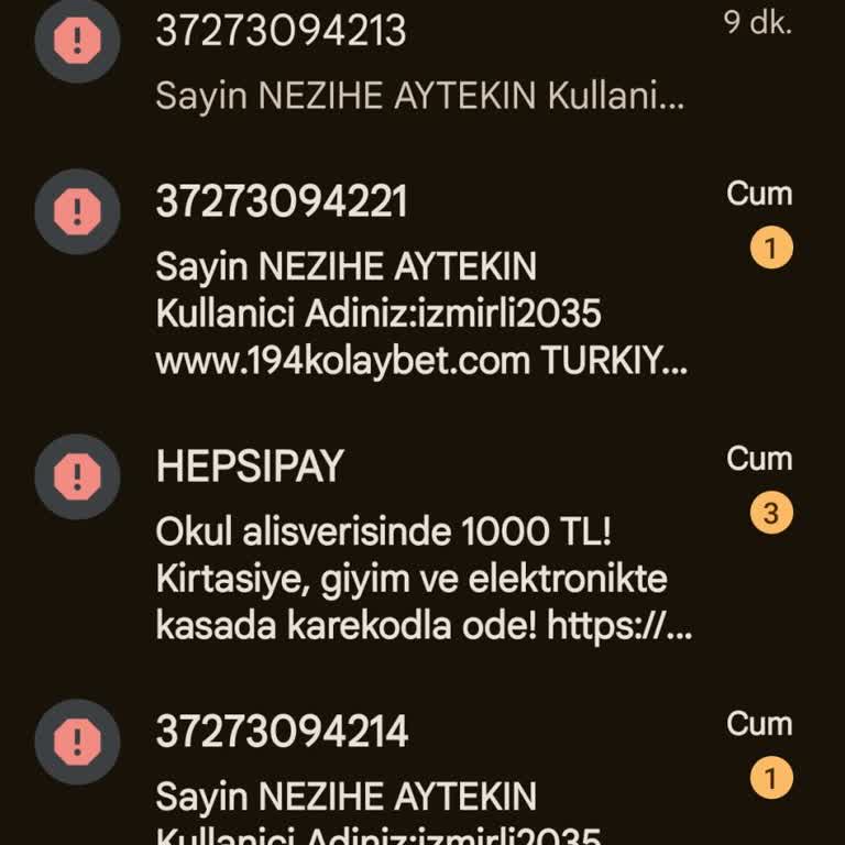 Kolay Bet Üye Olmadığım Halde 5 Aydır Mesaj Gönderiyor