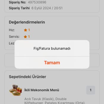 Migros Yemek Sipariş İptal Sorunu Ve İade Edilmeyen Ücret