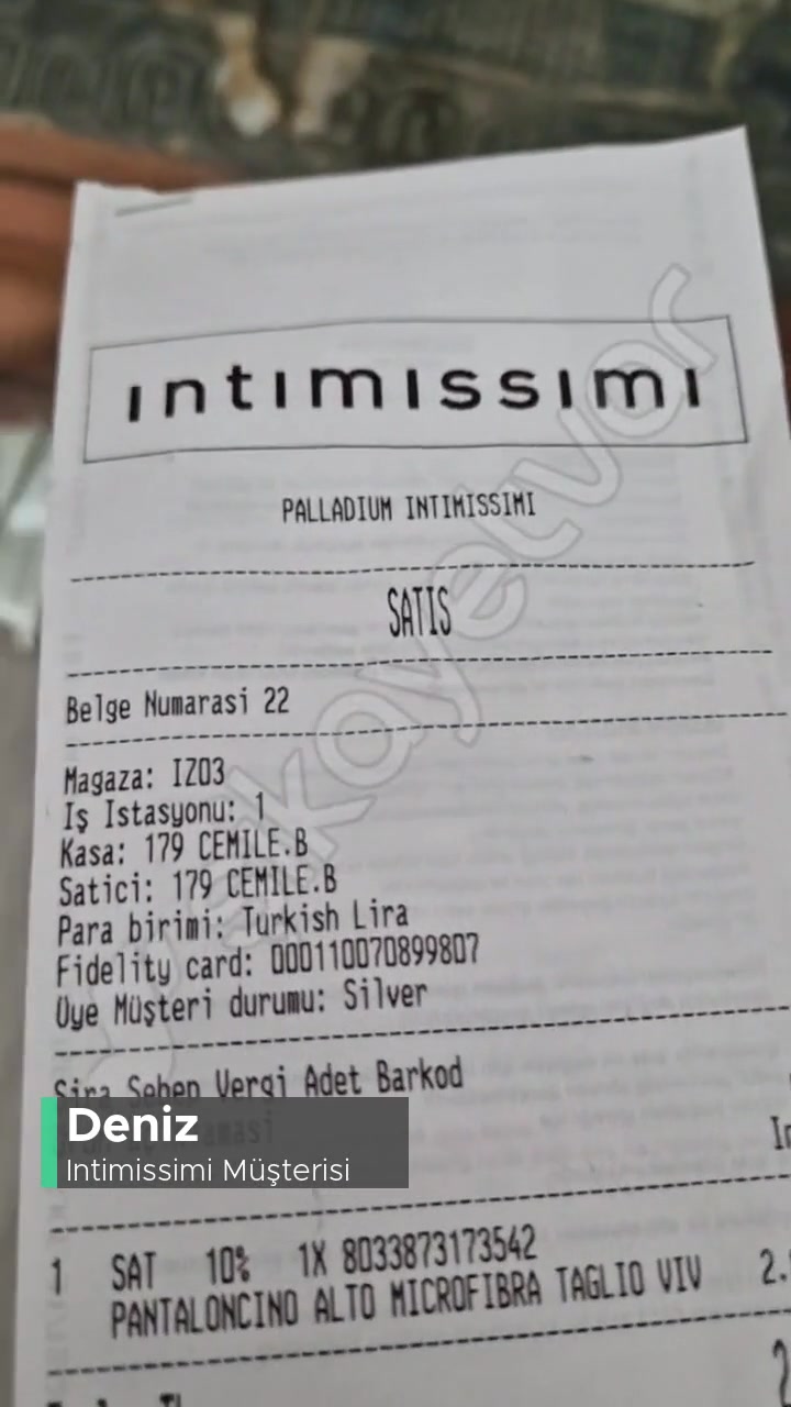 Intimissimi Giymediğim Ürünün Beden Değişikliği! videonun kapak resmi
