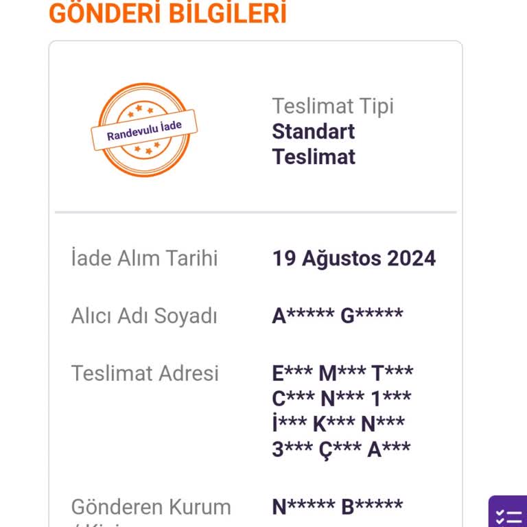 Accort Giyim İade Ürün Parası