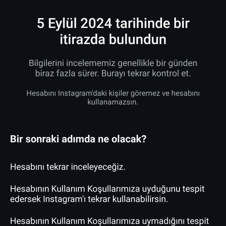 Instagram Hesabım Haksız Yere Askıya Alındı