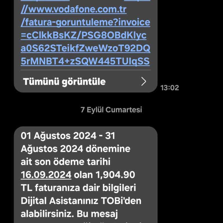 Vodafone Müşteri Hizmetleri Hatası ve Fatura Sorunu