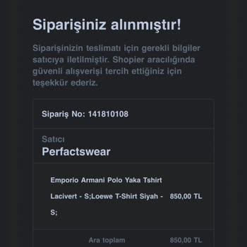 Perfacts Wear Perfactspremiumvip.com Yanlış Ürün Ulaşamıyoruz Shopier Aracılığı İle