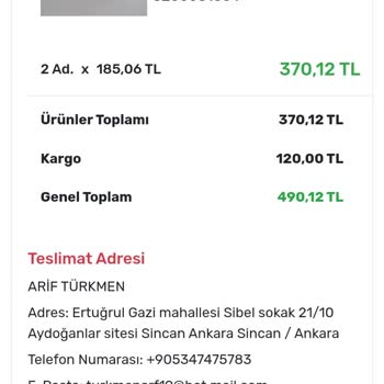 Tst Otomotiv Eksik Geldi Ürün