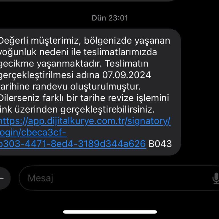 Dijital Kurye Evrak İşlemlerim Gelmiyor