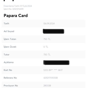 Papara Param Çekildi Ancak Karşı Tarafa Gitmedi