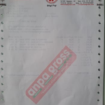 Anpa Gross Market Anpa Gross Mega AVM Fazladan Geçilen Ürün