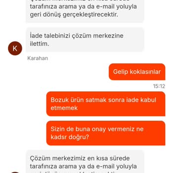 Migros Yemek Bozuk Ürün Teslimatı Ve İade Sorunu
