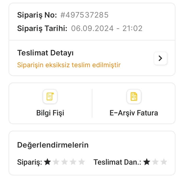 Migros Hemen Sipariş Sorunu