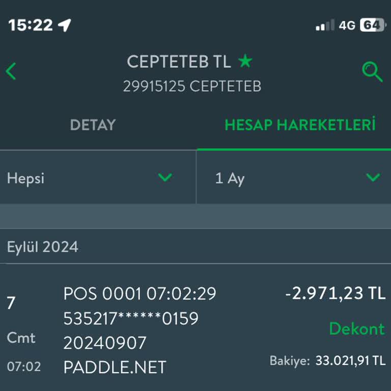TEB CepteTeb Hesabından İzinsiz Para Çekimi Ve Güvenlik Sorunları