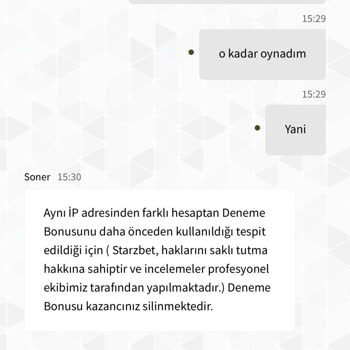 Starzbet 750₺ Ödeme Yapmadı