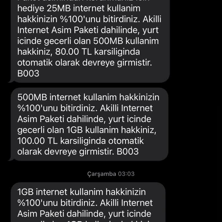 Vodafone Red Tarifemde Sınırsız İnternet Sorunu
