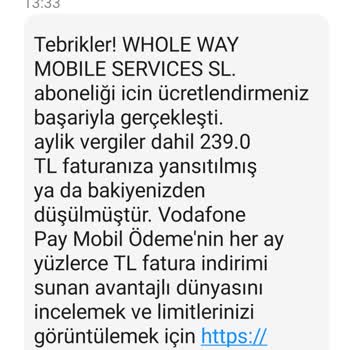 Vodafone'da Bilgim Dışında Abonelik ve Müşteri Hizmetleri Sorunu
