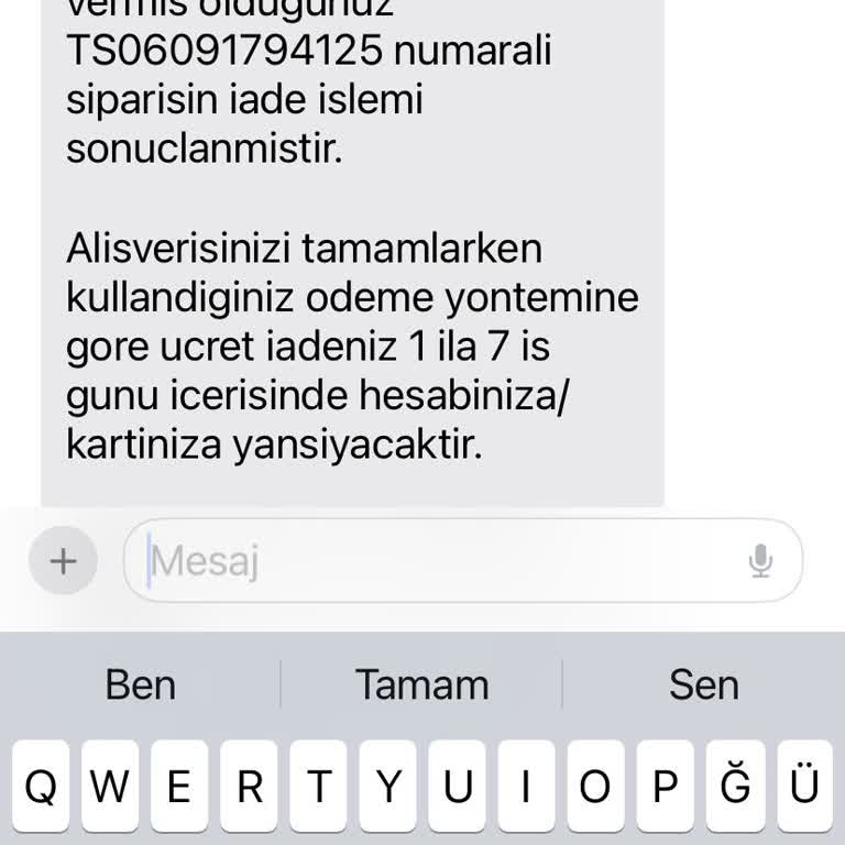 Slazenger Sipariş İptali Ve Para İadesi Sorunu