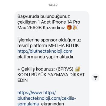 Meliha.butikk (Instagram) Çekiliş Gerçek Değil