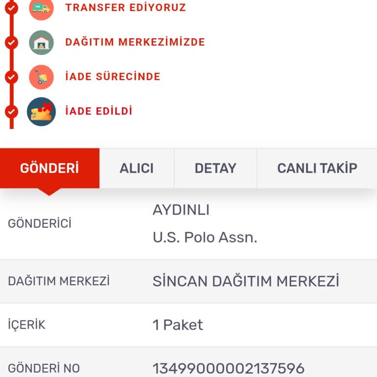 U. S. Polo Assn. Bilgimiz Dışında İade Yapıyor