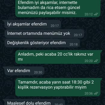 Afitap Meyhane Söğütözü Değişken Fiyatlar Ve Rezervasyon Sorunları