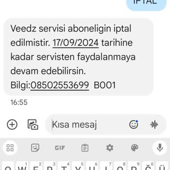 Bilgim Dışında (Playweez 3699) Servise Abonelik Yapılması