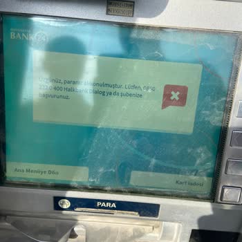 Halkbank ATM'si Para Yatırma Sorunu Ve Müşteri Hizmetleri İlgisizliği