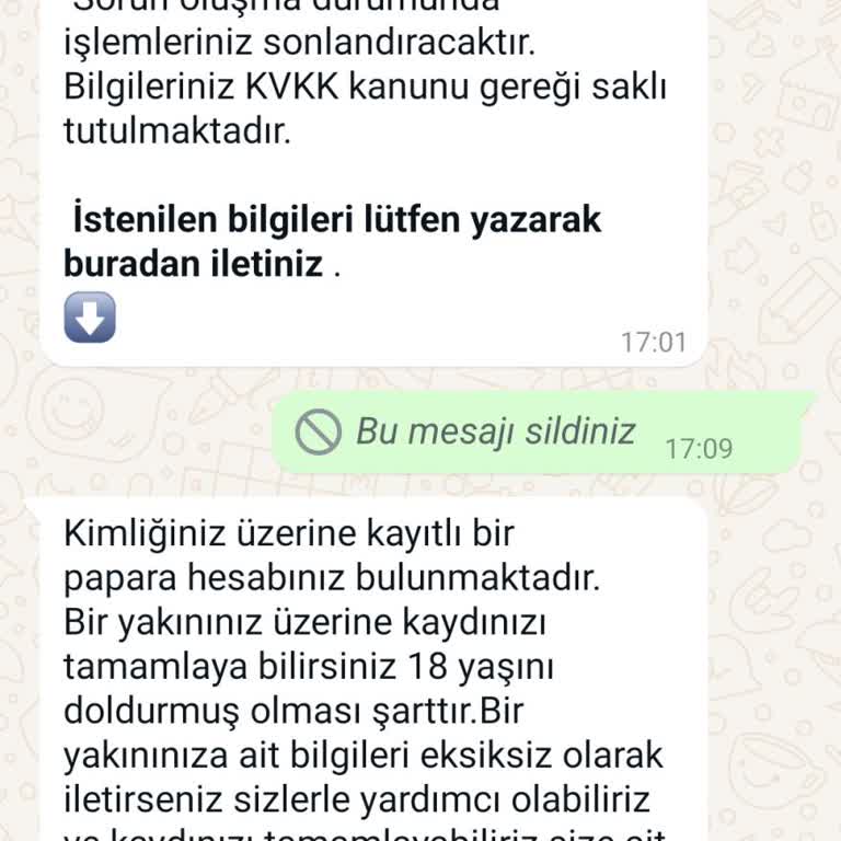 Zara Paketleme Bilgilerimi Aldı Ve Papara Hesabımın Olduğu Söylendi