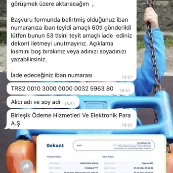 İşin Olsun Hesap Bilgileri Ve Kod İstenmesi.