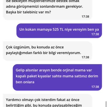 Getirçarşı Getir Canlı Destek İademi Yapmıyor