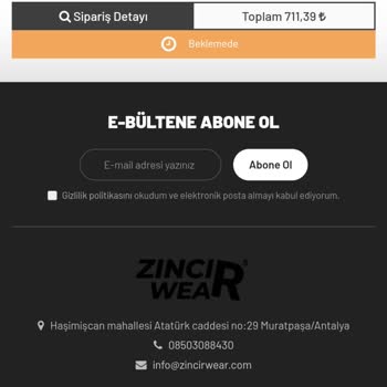 Zincirwear Kargo Gecikmesi Ve Sorumsuzluk