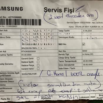 Samsung Buzdolabı Kalitesizliği Ve Samsung'un Sorumsuzluğu