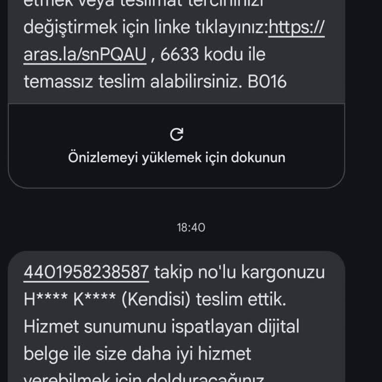 Aras Kargo Kargom Bana Teslim Edildi Olarak Görünüyor Fakat Kargo Ortada Yok