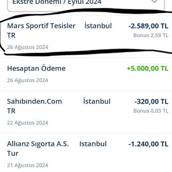 MACfit (Kocaeli) Macfit Mail Order İle Habersiz Para Çekme