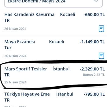 MACfit (Kocaeli) Macfit Mail Order İle Habersiz Para Çekme