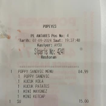 Popeyes Ankara Antares Şubesinde Yaşanan Olumsuz Deneyim