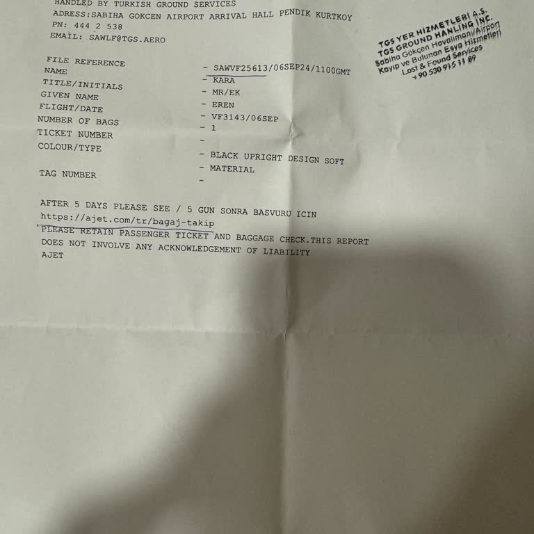 AJet Kayıp Bavul Sorunu Ve Müşteri Hizmetleri Erişimsizliği