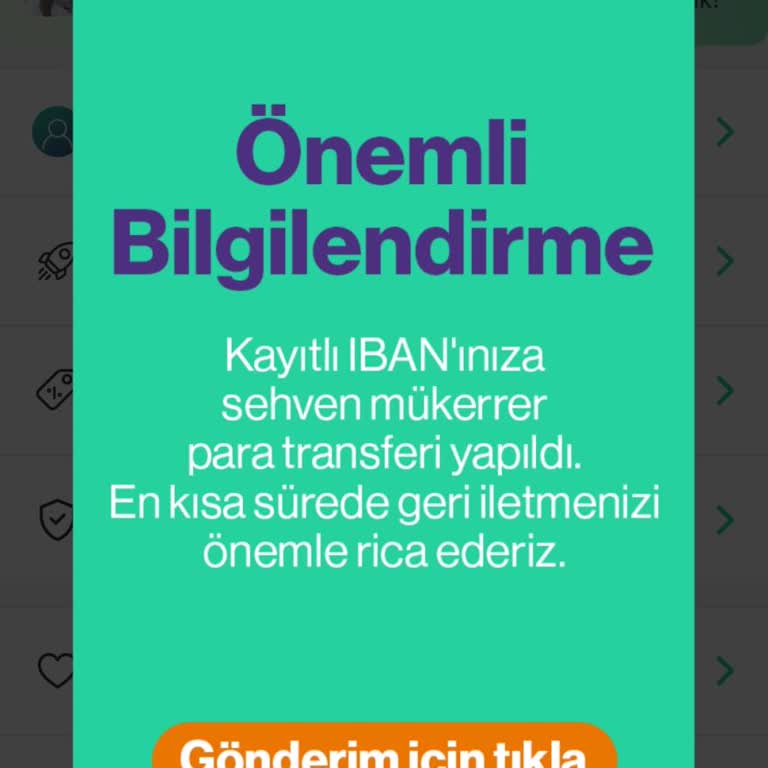 Dolap Uygulaması Gelen Mesajda Sehven Mükerrer Gelen Para İadesi Hak.