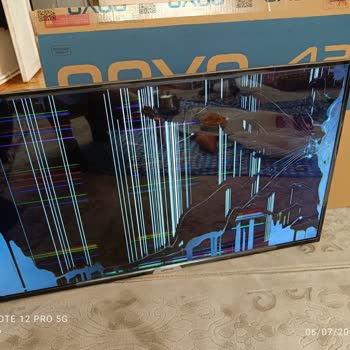 A101 Onvo Televizyon Kırık Çıktı