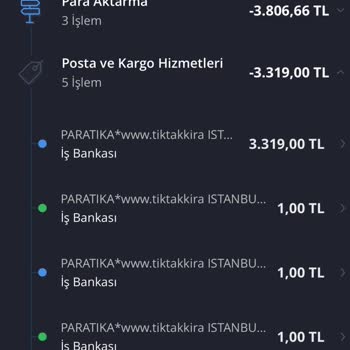 İş Bankası Tiktak Uygulama Ödeme Hatası