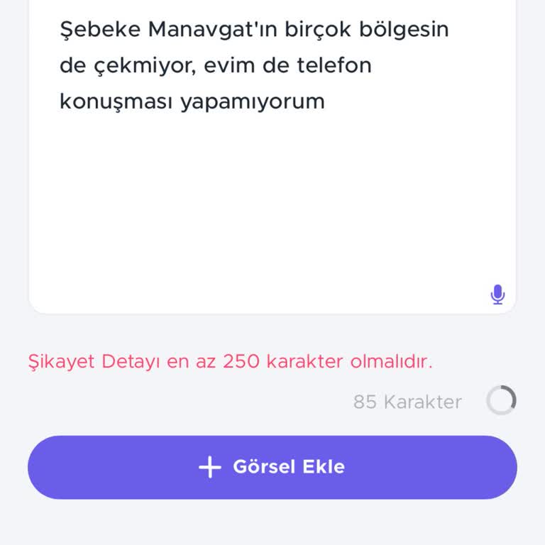 Vodafone'un Manavgat'taki Şebeke Sorunları Hayatı Zorlaştırıyor