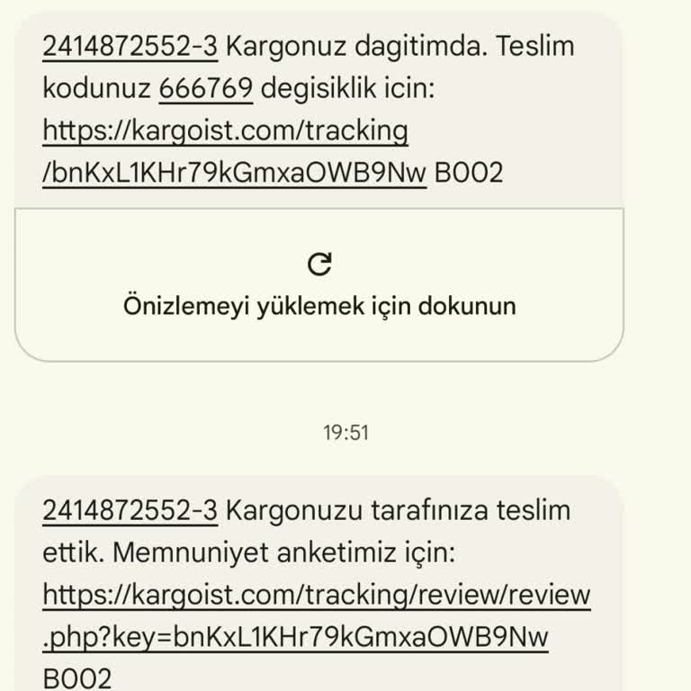 Kargoist Kargo Teslimatı Yapılmadan, Yapıldı Mesajı Gelmesi