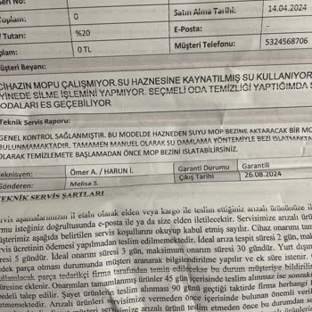 Roborock Servisini Şikayet Ettim