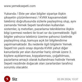 Yemek Sepeti Sipariş İptali Ve Ücret İadesi Sorunu