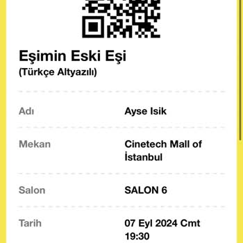 Mall Of İstanbul Sinema Salonu Biletinial Kotu Hizmet