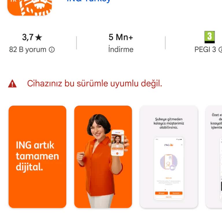 ING Bank Mobil Giriş Sorunu