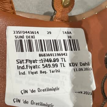 Derimod Ürün Fiyatı Kasada Değişmesi